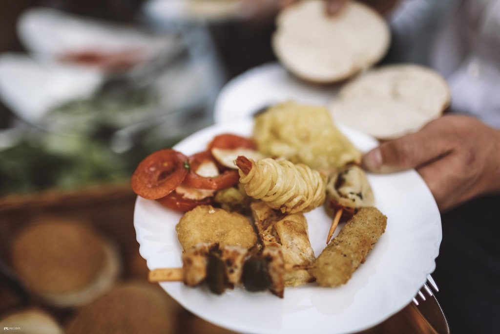 Grillteller party buffet